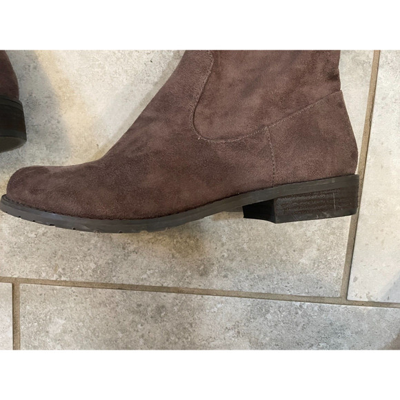 "Women's NINE WEST Brown/Mushroom Nolitagd Over The Knee Boots 8 M" - Picture 4 of 14